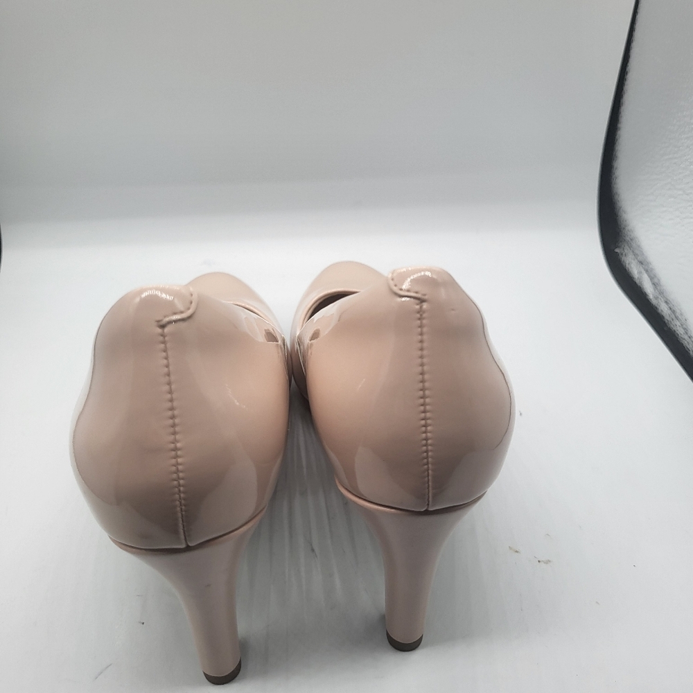 Clark's Collection Champagne Pink Platform Heels Sz.8 - Picture 9 of 12